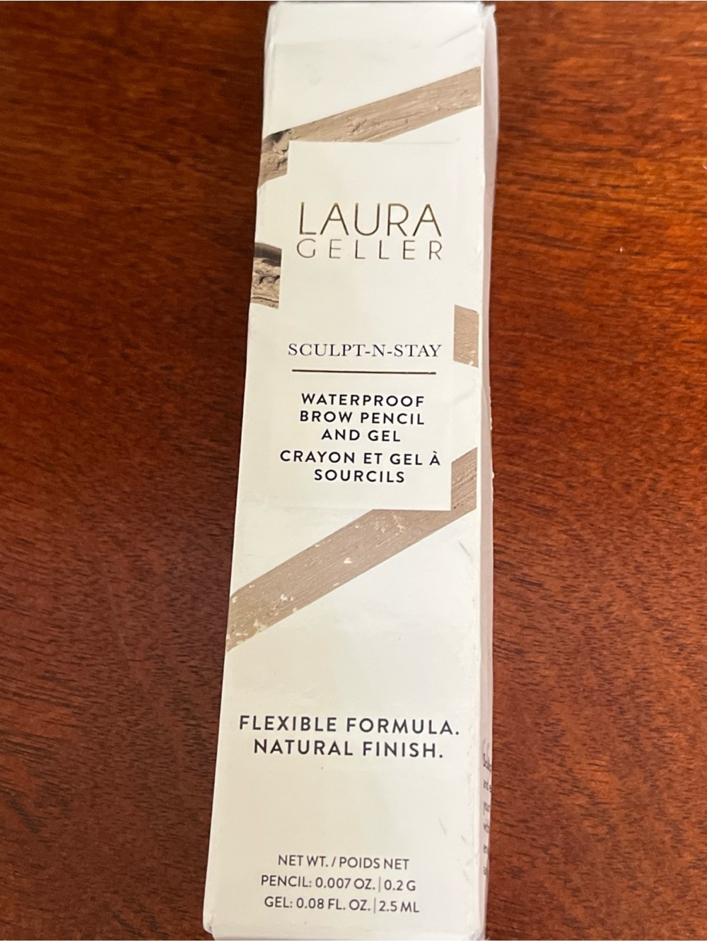 Laura Geller sculpt and stay waterproof brow pencil and gel blonde